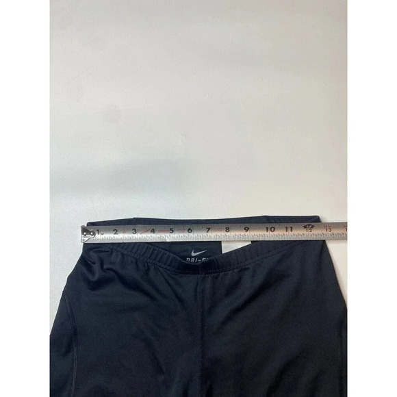 Nike Dri Fit Womens Size Small Biker Biking Shorts Black 9” - Picture 4 of 7